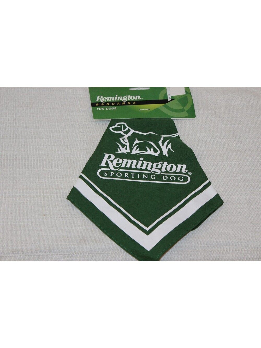 NEW Remington Sporting Dog Green Cotton Bandanna Hunting Dog Logo